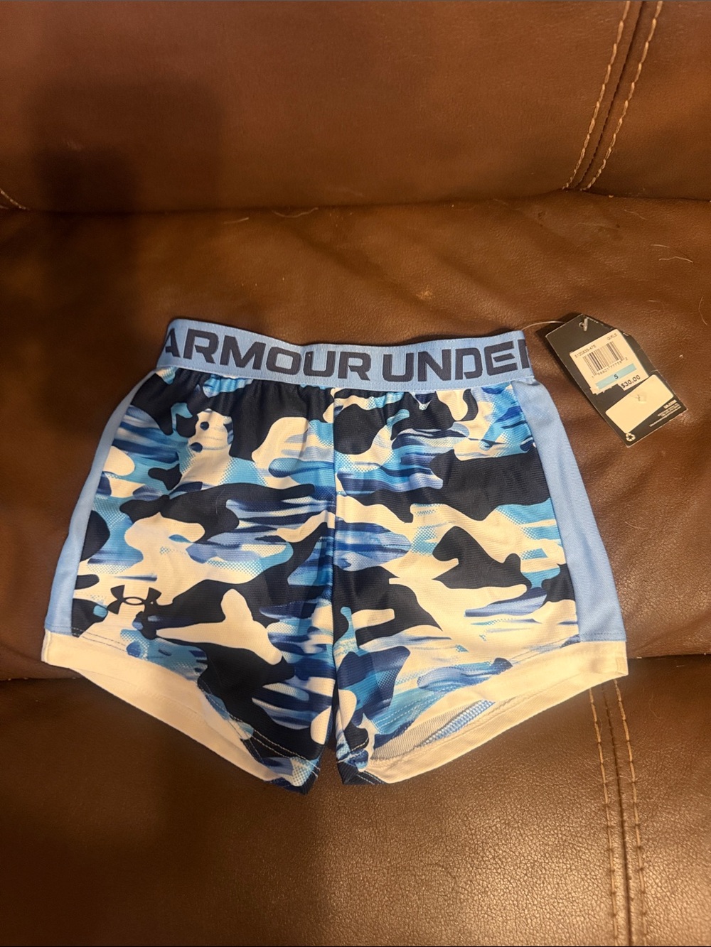 Under Armour Blue Camo Performance Men’s Athletic Shorts